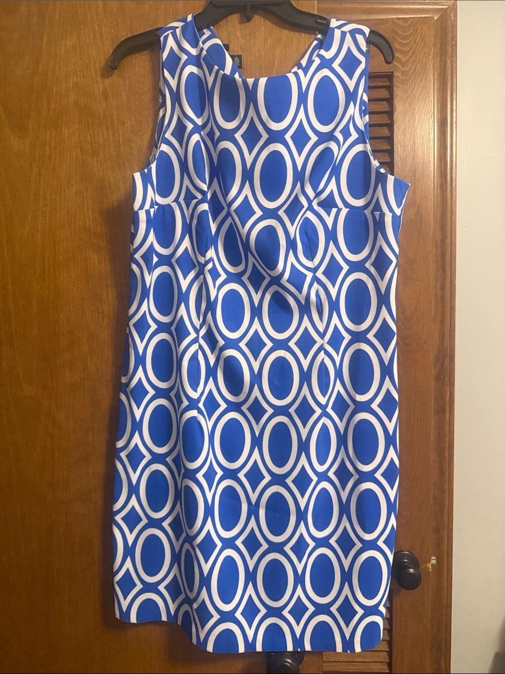 Alyx Blue and White Geometric women’s Dress